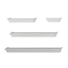 Shelving*V-Light Wall Shelves, White, 4/Pack (VW141003W)