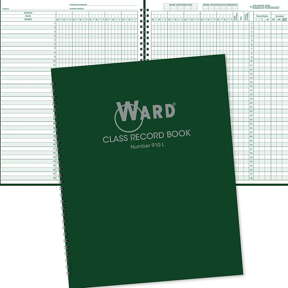 Grade Books*Ward Undated Record Book, 8.5" x 11", 50/Pack (WRD-910L-CP)