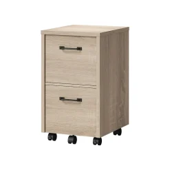 File Cabinets*Whalen Dulzura 2-Drawer Mobile Vertical File Cabinet, Letter/Legal Size, 29.25"H x 17"W x 20"D, Warm Brown (SPUS-DZMF-LBM)