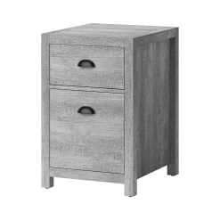File Cabinets*Whalen Fallbrook 2-Drawer Vertical File Cabinet, Letter/Legal Size, 26.25"H x 17"W x 20"D, Smoked Ash (SPUS-FBSF-GM)