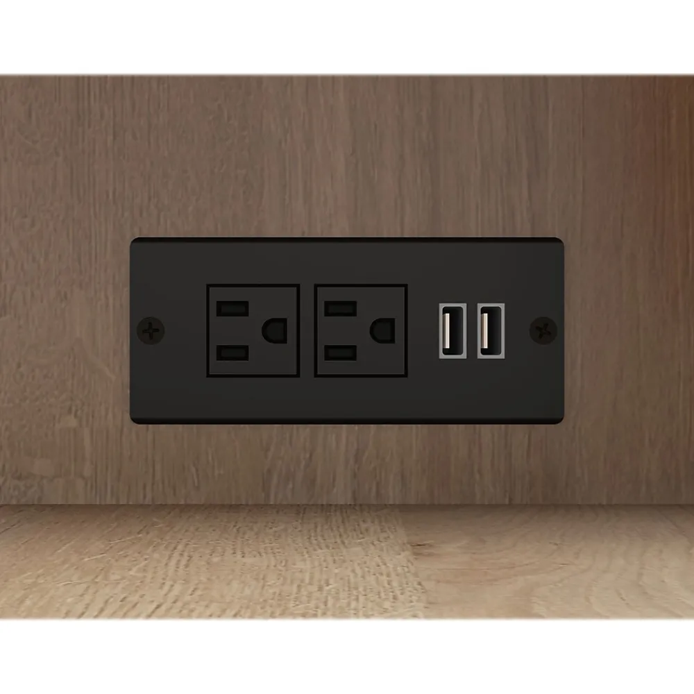 Corner Desks*Whalen Turing 48"W Workstation Desk, Desert Ash (SPLS-TU48CD)