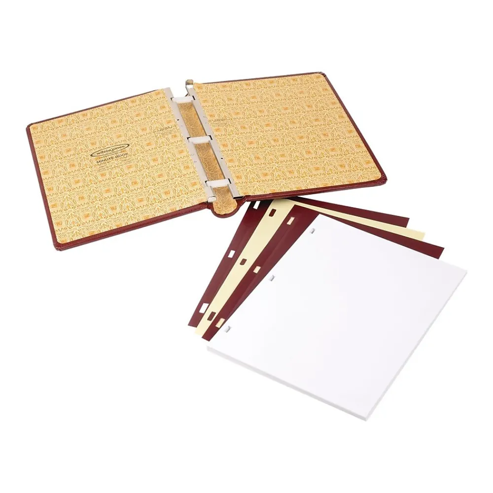 Accounting & Record Journals*ACCO Wilson Jones Minute Record Book, 9.3"W x 11.6"H x 1.7"D, Red (W0396-11)