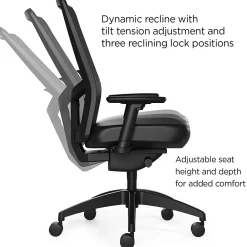 Office Chairs*Workplace 2.0 Workplace2.0™ 500 Series Vinyl and Mesh Task Chair, Black (51974)
