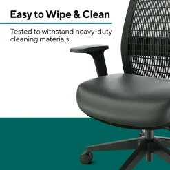 Office Chairs*Workplace 2.0 Workplace2.0 Health™ Bedford Polyurethane/Nylon Task Chair, Black (WP62574)