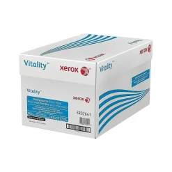Multipurpose Paper*Xerox Vitality 8.5" x 11" 3-Hole Punched Multipurpose Paper, 20 lbs., 92 Brightness, 5000/Carton (3R2641)