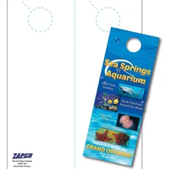 Business Cards*Zapco ® 4 1/4" x 11" 90 lbs. Index Digital Index Cover Door Hanger, White, 250/Pack (204-2501WH42X)