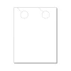 Business Cards*Zapco 2-Up Door Hanger, 8.5" x 11", Vellum Bristol White, 250/Pack (204-250FWH42)