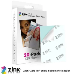 Photo Paper*Zink 2" x 3" Premium Glossy Instant Photo Paper 20 Pack Compatible with Polaroid Snap, Snap Touch & More