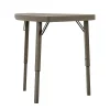 Folding Tables*Zown Premium Collection Corner Folding Table, Brown, 2/Pk (60435PRM2E)